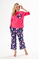 Пижама (джемпер и брюки) из кулирки Жасмин / Розовая роза